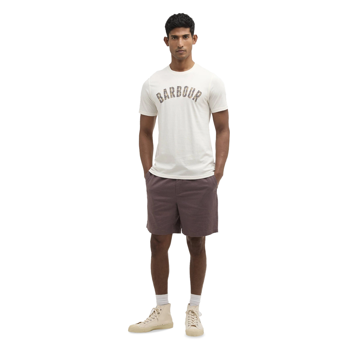 Barbour Cotton Linen Relaxed Shorts