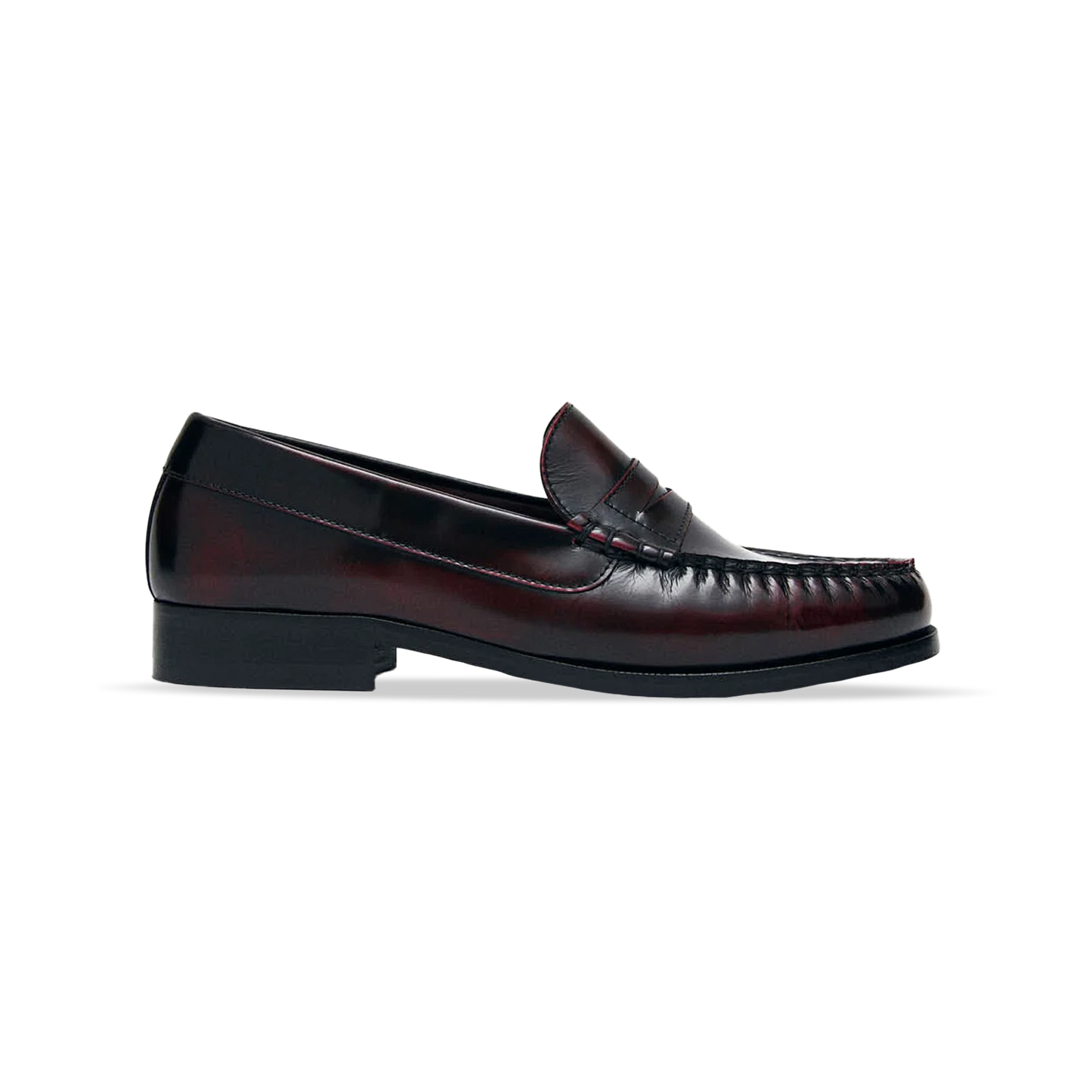 Alohas Rivet Vintage Effect Leather Mokasini