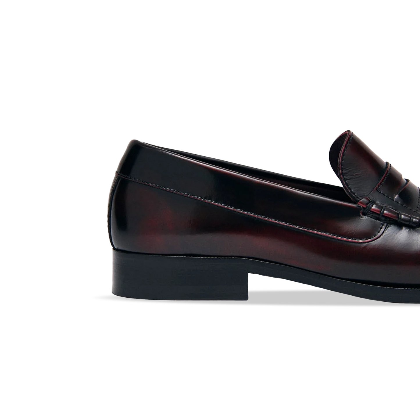 Alohas Rivet Vintage Effect Leather Mokasini