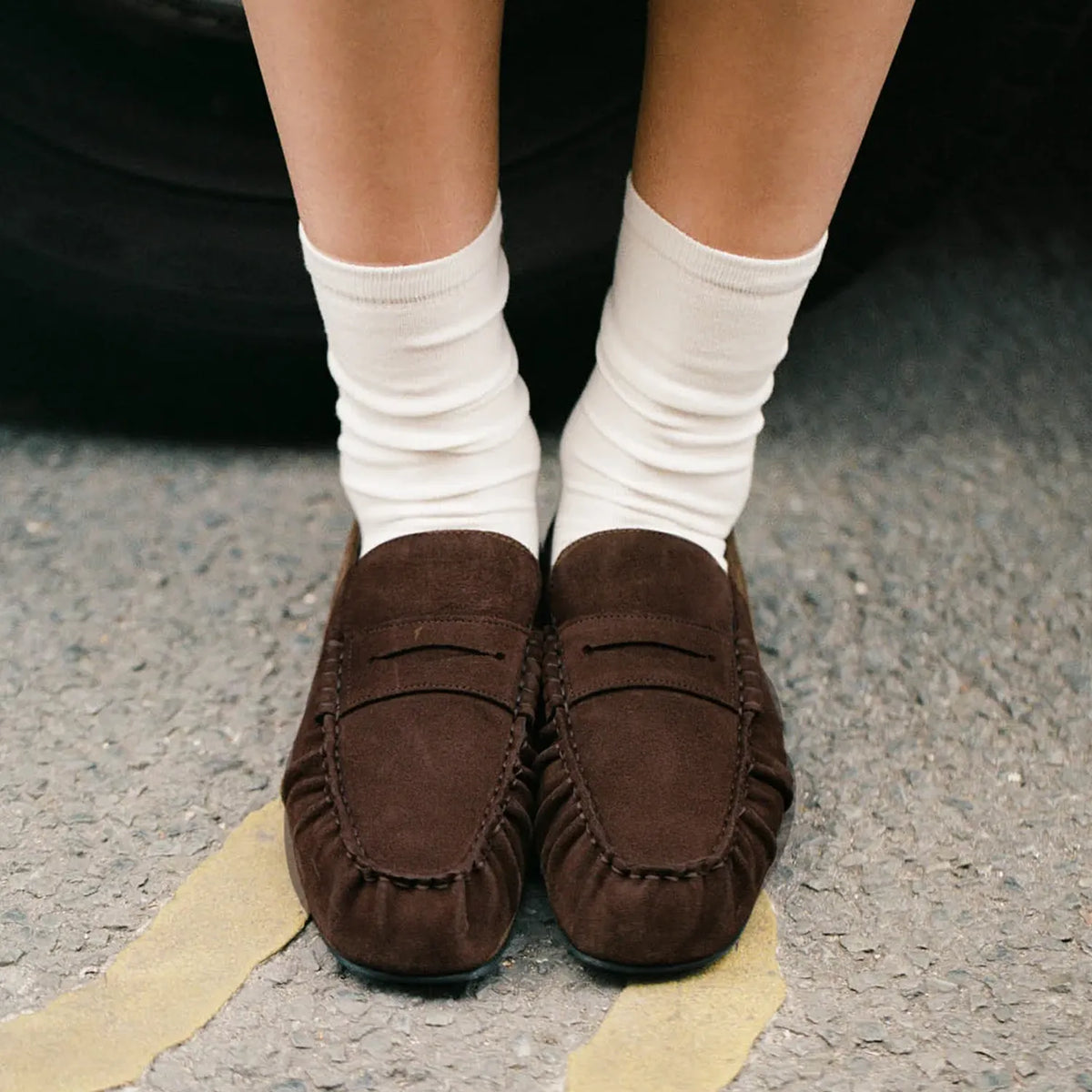 Alohas Aven Suede Leather Loafers