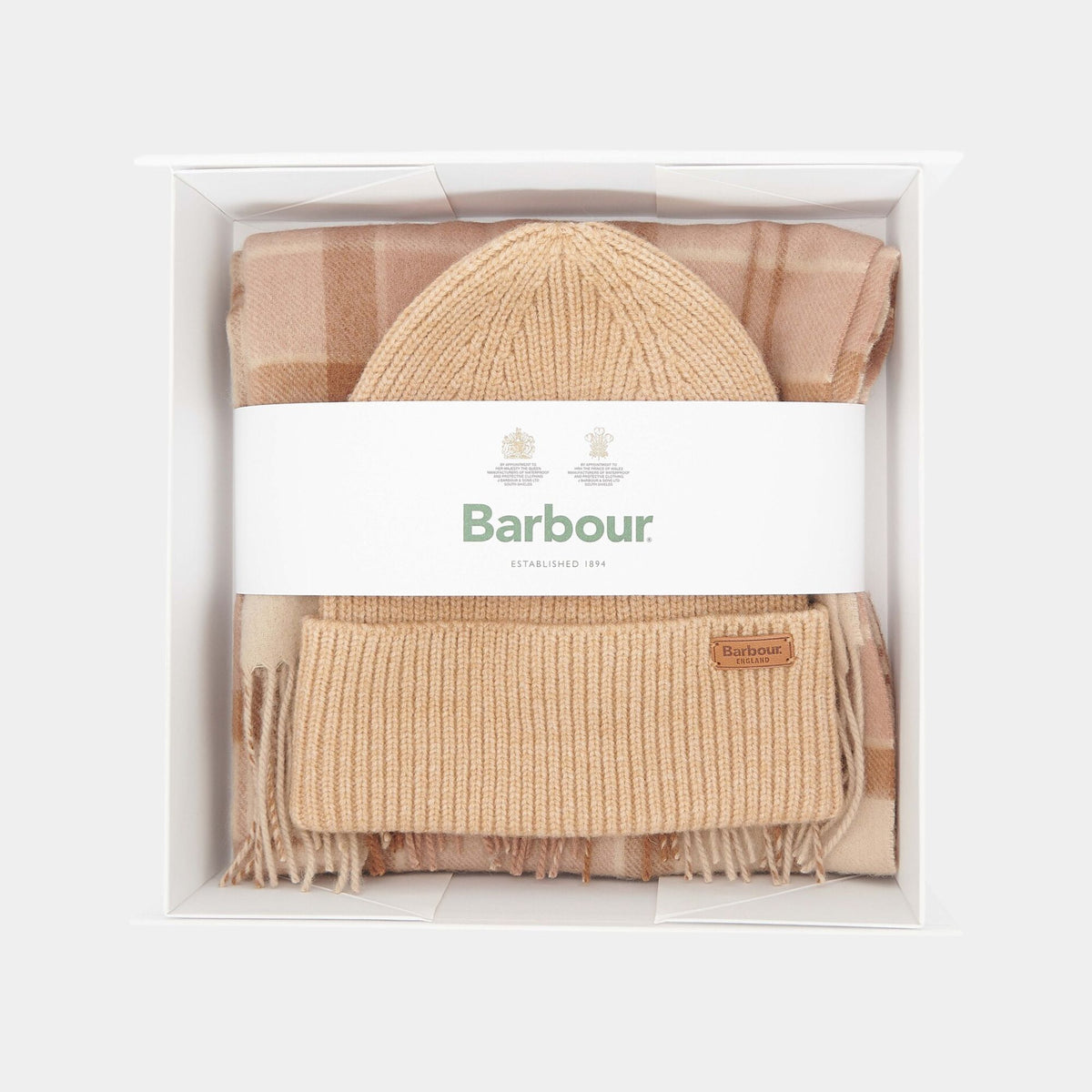 Barbour Aubrey Beanie & Scarf Gift Set